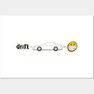 Fun S14 Nissan Silvia Drift Posters and Art